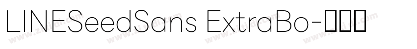 LINESeedSans ExtraBo字体转换